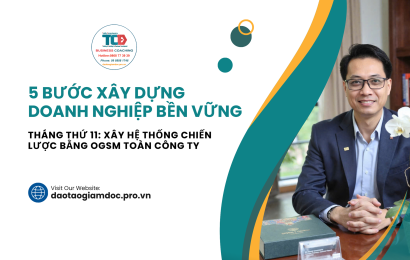 5 bước xây dựng doanh nghiệp - tháng thứ 11