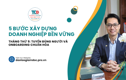 5 bước xây dựng doanh nghiệp tháng thứ 9
